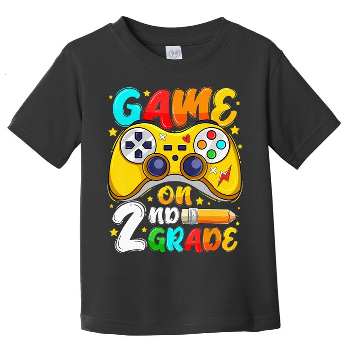 2Nd Grade Level Unlocked Game On 2Nd Grade Back To School Toddler T-Shirt