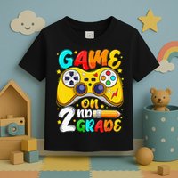 2Nd Grade Level Unlocked Game On 2Nd Grade Back To School Toddler T-Shirt