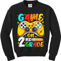 2Nd Grade Level Unlocked Game On 2Nd Grade Back To School Kids Sweatshirt