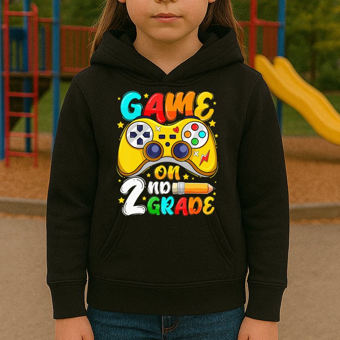 2Nd Grade Level Unlocked Game On 2Nd Grade Back To School Kids Hoodie