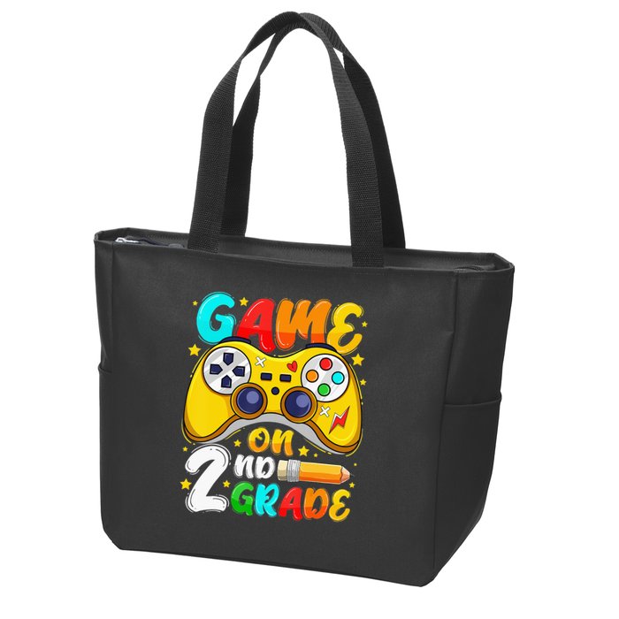 2Nd Grade Level Unlocked Game On 2Nd Grade Back To School Zip Tote Bag