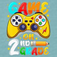 2Nd Grade Level Unlocked Game On 2Nd Grade Back To School Sueded Cloud Jersey T-Shirt