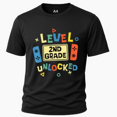2Nd Grade Level Unlocked Video Gamer Back To School Performance Shirt