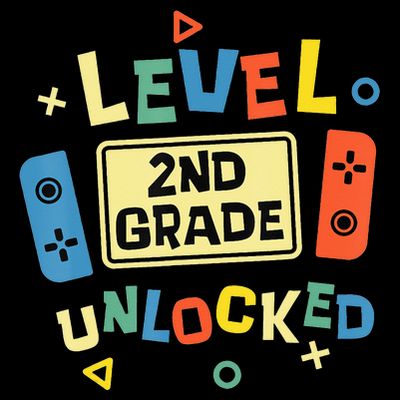 2Nd Grade Level Unlocked Video Gamer Back To School T-Shirt