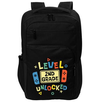 2Nd Grade Level Unlocked Video Gamer Back To School Impact Tech Backpack