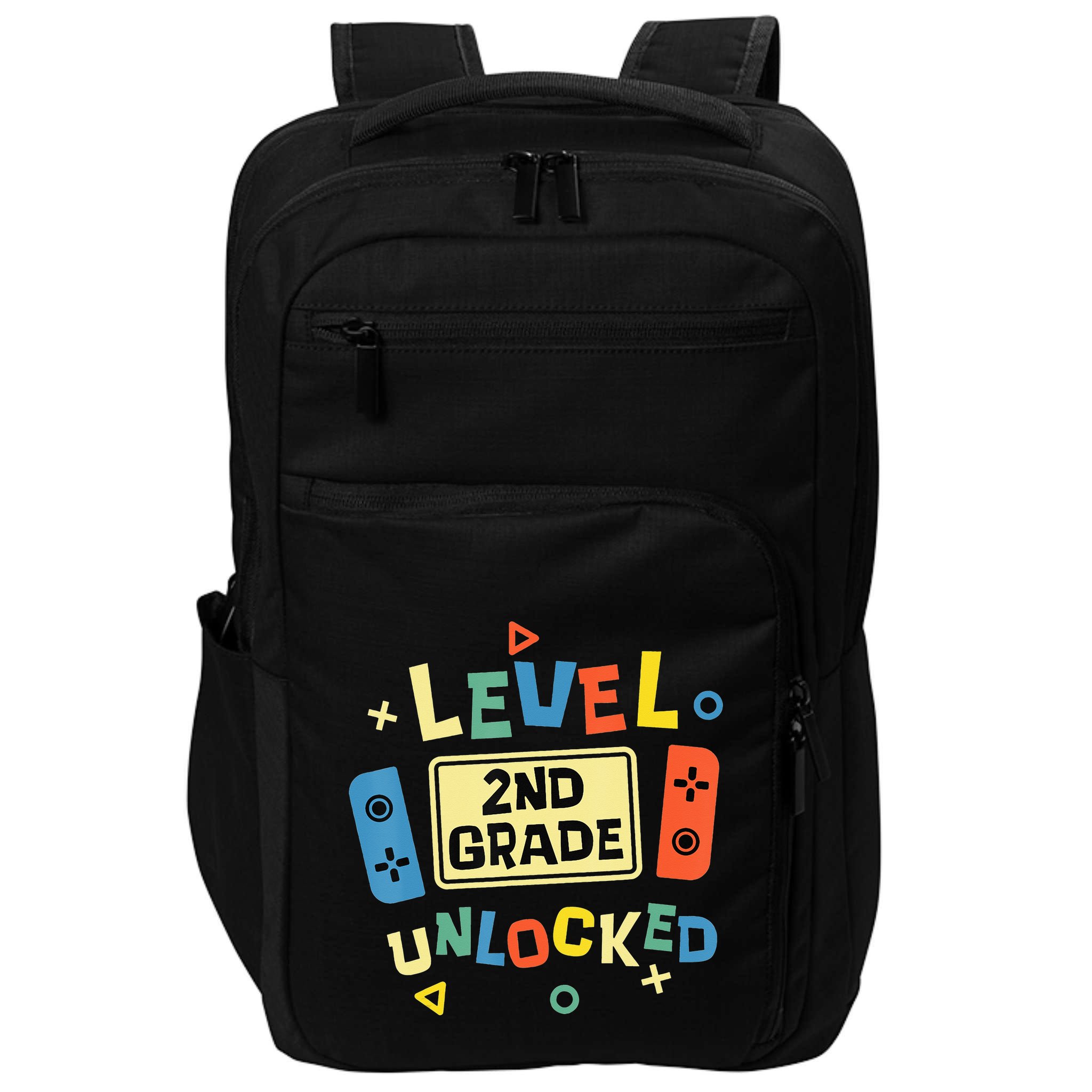 2Nd Grade Level Unlocked Video Gamer Back To School Impact Tech Backpack