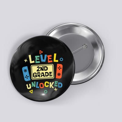 2Nd Grade Level Unlocked Video Gamer Back To School Button