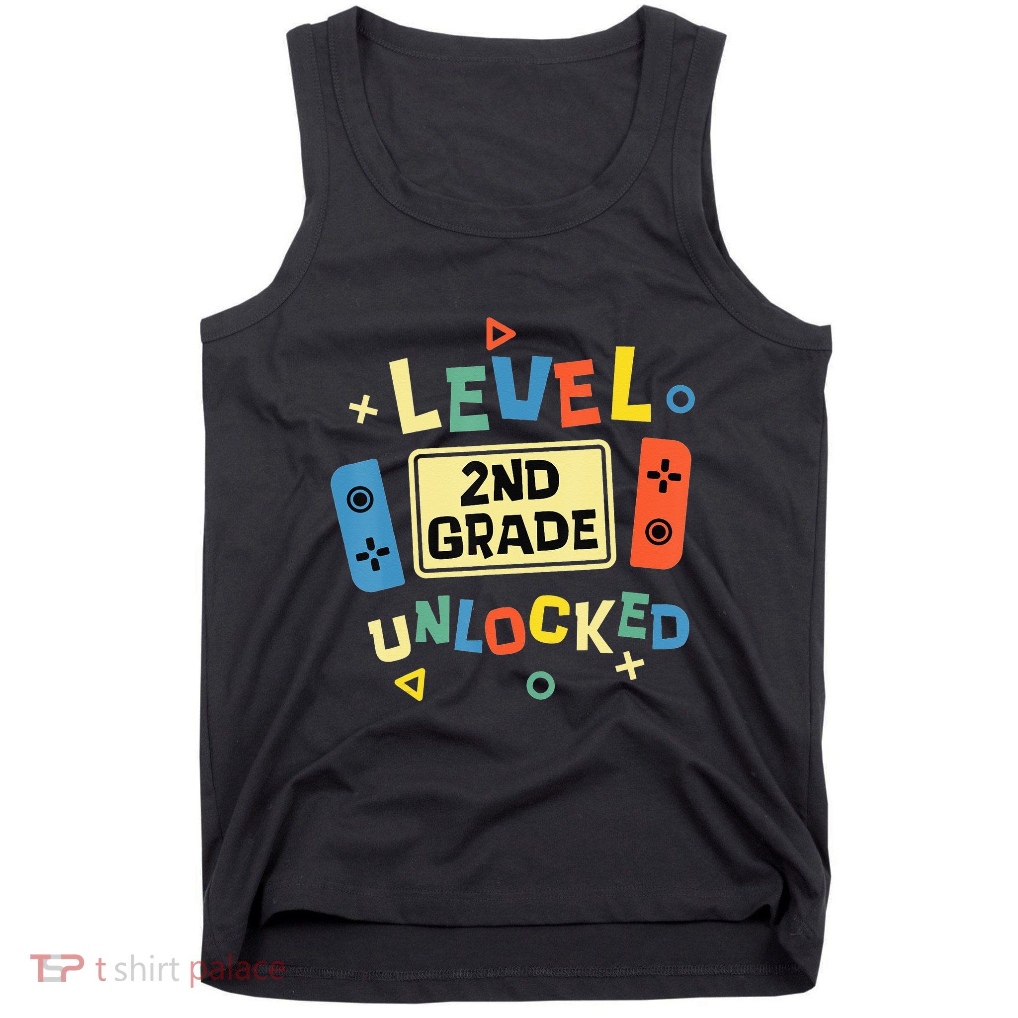 2Nd Grade Level Unlocked Video Gamer Back To School Tank Top