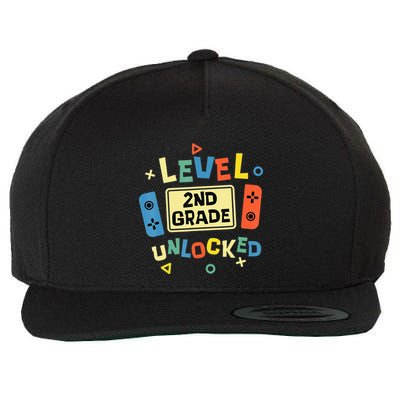 2Nd Grade Level Unlocked Video Gamer Back To School Wool Snapback Cap