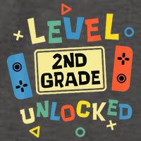 2Nd Grade Level Unlocked Video Gamer Back To School Vector Backpack