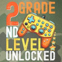 2nd Grade Level Unlocked Video Game Back To School Legacy Tie Dye Trucker Hat