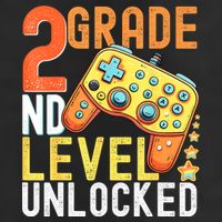 2nd Grade Level Unlocked Video Game Back To School Cool Comfort Performance Bucket Hat