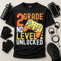 2nd Grade Level Unlocked Video Game Back To School Performance Shirt