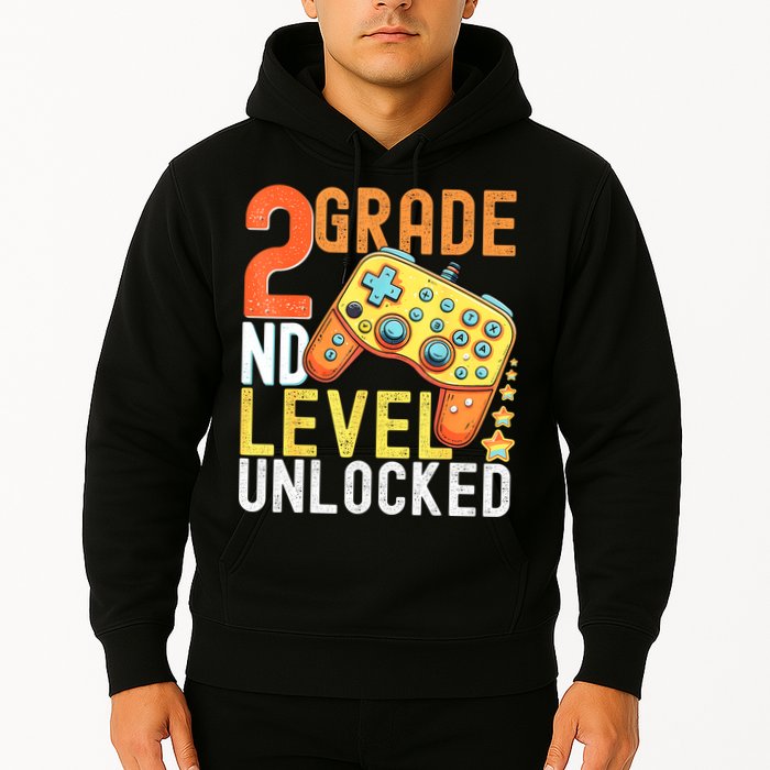 2nd Grade Level Unlocked Video Game Back To School Hoodie