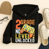 2nd Grade Level Unlocked Video Game Back To School Hoodie