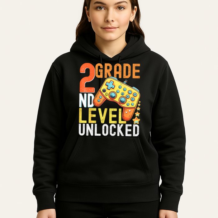 2nd Grade Level Unlocked Video Game Back To School Hoodie