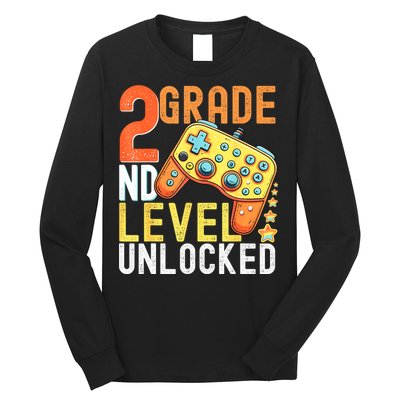 2nd Grade Level Unlocked Video Game Back To School Long Sleeve Shirt