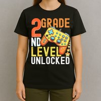 2nd Grade Level Unlocked Video Game Back To School T-Shirt