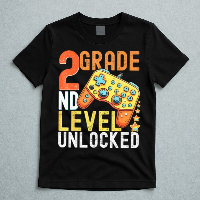 2nd Grade Level Unlocked Video Game Back To School T-Shirt