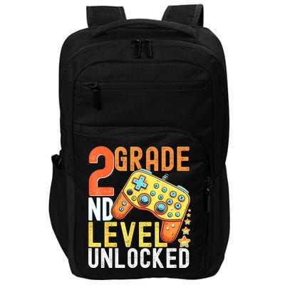 2nd Grade Level Unlocked Video Game Back To School Impact Tech Backpack