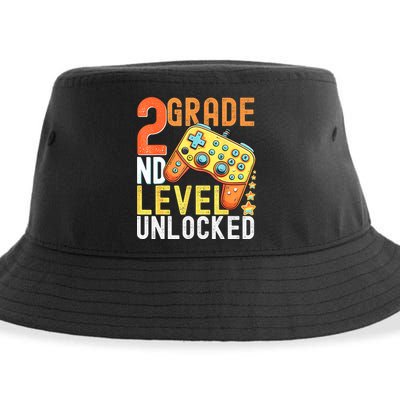 2nd Grade Level Unlocked Video Game Back To School Sustainable Bucket Hat