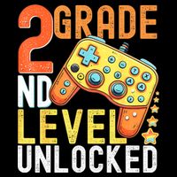 2nd Grade Level Unlocked Video Game Back To School Button