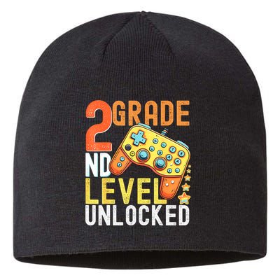 2nd Grade Level Unlocked Video Game Back To School Sustainable Beanie