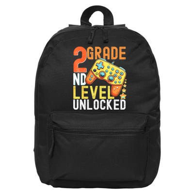 2nd Grade Level Unlocked Video Game Back To School 16 in Basic Backpack