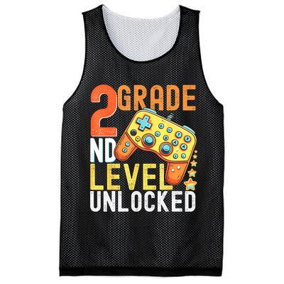 2nd Grade Level Unlocked Video Game Back To School Mesh Reversible Basketball Jersey Tank