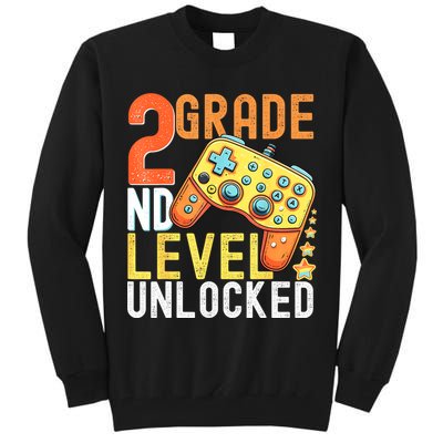 2nd Grade Level Unlocked Video Game Back To School Tall Sweatshirt