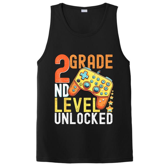 2nd Grade Level Unlocked Video Game Back To School PosiCharge Competitor Tank