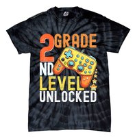2nd Grade Level Unlocked Video Game Back To School Tie-Dye T-Shirt