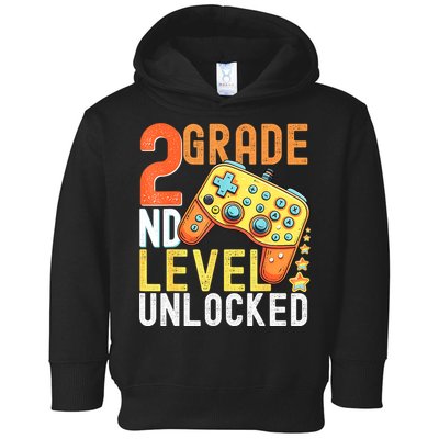 2nd Grade Level Unlocked Video Game Back To School Toddler Hoodie