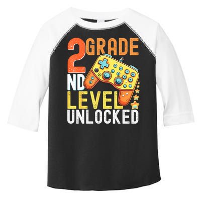 2nd Grade Level Unlocked Video Game Back To School Toddler Fine Jersey T-Shirt