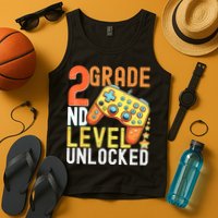 2nd Grade Level Unlocked Video Game Back To School Tank Top