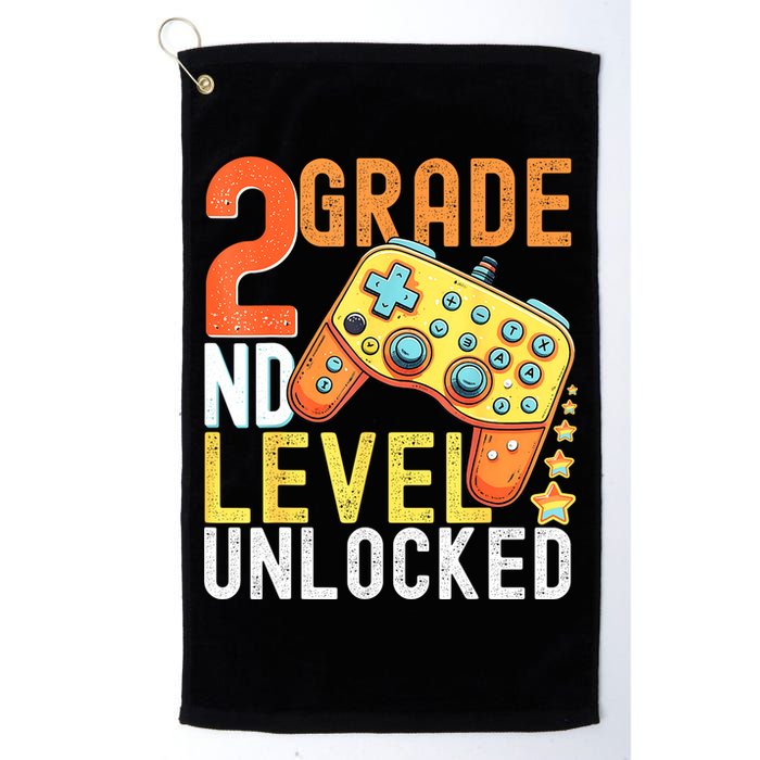 2nd Grade Level Unlocked Video Game Back To School Golf Towel