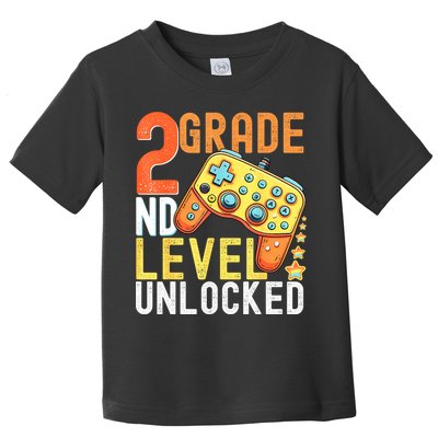 2nd Grade Level Unlocked Video Game Back To School Toddler T-Shirt