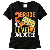 2nd Grade Level Unlocked Video Game Back To School Womens T-Shirt