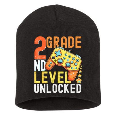 2nd Grade Level Unlocked Video Game Back To School Short Acrylic Beanie