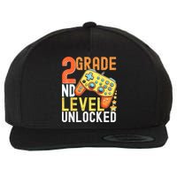 2nd Grade Level Unlocked Video Game Back To School Wool Snapback Cap