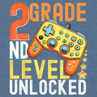 2nd Grade Level Unlocked Video Game Back To School Garment-Dyed Sweatshirt