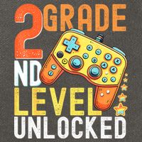 2nd Grade Level Unlocked Video Game Back To School Cotton Canvas Backpack