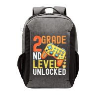 2nd Grade Level Unlocked Video Game Back To School Vector Backpack