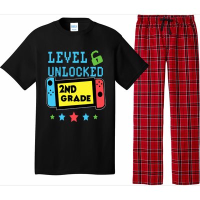 2nd Grade Level Unlocked Gamer First Day Of School Boy Pajama Set