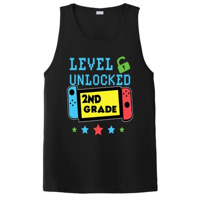 2nd Grade Level Unlocked Gamer First Day Of School Boy PosiCharge Competitor Tank