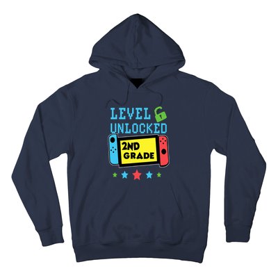 2nd Grade Level Unlocked Gamer First Day Of School Boy Hoodie