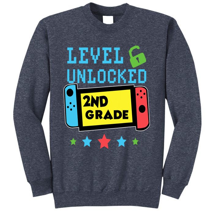 2nd Grade Level Unlocked Gamer First Day Of School Boy Sweatshirt