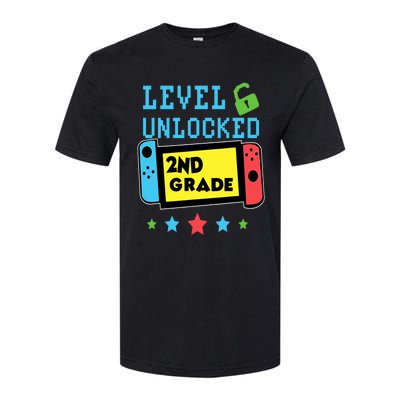 2nd Grade Level Unlocked Gamer First Day Of School Boy Softstyle CVC T-Shirt