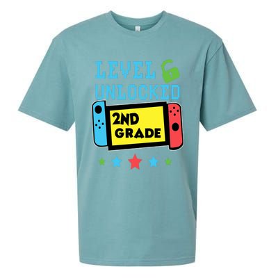 2nd Grade Level Unlocked Gamer First Day Of School Boy Sueded Cloud Jersey T-Shirt