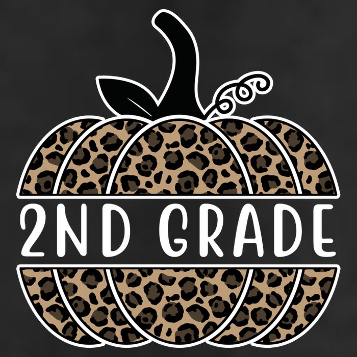 2nd Grade Leopard Pumpkin 7 Panel Mesh Trucker Snapback Hat